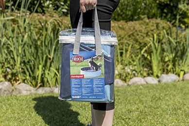 Trixie Hundepool aus Kunststoff in Blau Türkis Grau ø 120 cm – Bild 1 von 13