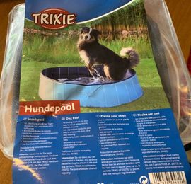 Trixie Hundepool faltbar in Blau/Grau mit ø 80 x 20 cm – Bild 1 von 13