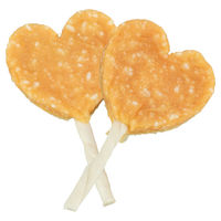 Produktbild von Trixie Hundesnack Lolly mit Huhn, Reis und Rinderhaut-Stick glutenfrei und ohne Zucker 30 Stück - 30 x 35 g