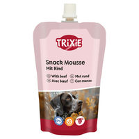Produktbild von Trixie Hundesnack Mousse mit Rind und Geflügel glutenfrei und ohne Zucker 200 g