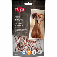 Produktbild von Trixie Hundesnack PREMIO Stripes mit Hühnchen und Seelachs 6x75g