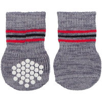 Produktbild von Trixie Hundesocken Grau L/XL 4 Stück