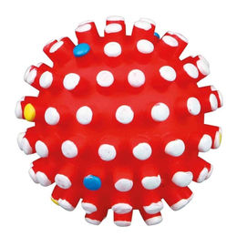 Trixie Hundespielball aus Vinyl mit Noppen und Squeaker in Rot 10 cm - 1 Stk. – Bild 1 von 5