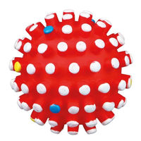 Produktbild von Trixie Hundespielball aus Vinyl mit Noppen und Squeaker in Rot 10 cm - 1 Stk.
