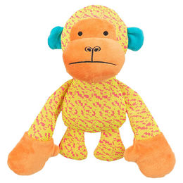 Produktbild von Trixie Hundespielzeug Affe aus Plüsch für Welpen in Gelb und Bunt