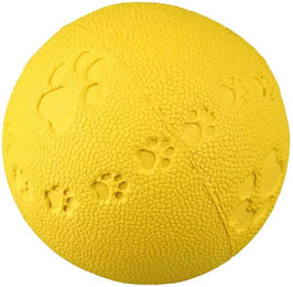 Produktbild von Trixie Hundespielzeug Ball aus Naturkautschuk bunt 9 cm - 3 x 9 cm