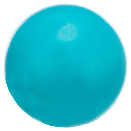 Produktbild von Trixie Hundespielzeug Ball aus Naturkautschuk in Türkis und Blau 8 cm