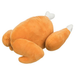 Trixie Hundespielzeug Brathähnchen aus Plüsch mit Quitschfunktion 26 cm – Bild 1 von 5