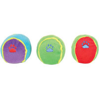 Produktbild von Trixie Hundespielzeug Bunte Plüsch Spielbälle 3er Set