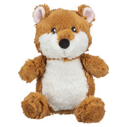 Trixie Hundespielzeug Hamster aus recyceltem Plüsch in Gelb und Braun – Bild 1 von 2