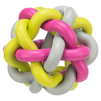 Produktbild von Trixie Hundespielzeug Knotenball aus Naturkautschuk bunt 10 cm - 10 cm
