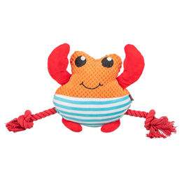 Produktbild von Trixie Hundespielzeug Krabbe aus Plüsch für Welpen in Orange und Bunt