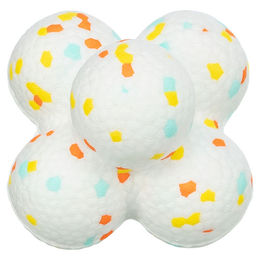 Produktbild von Trixie Hundespielzeug Light & Strong Bouncy Ball aus Kunststoff weiß bunt ø 7,5 cm