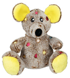 Trixie Hundespielzeug Maus aus Plüsch in Braun 17 cm - 17 cm – Bild 1 von 4