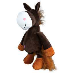 Trixie Hundespielzeug Plüsch Pferd für Welpen und Riesenrassen Braun Bunt - 32 cm – Bild 1 von 5