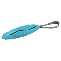 Produktbild von Trixie Hundespielzeug Snack Stick am Gurt aus TPR und Polyester in Türkis/Blau - 1 Stk.