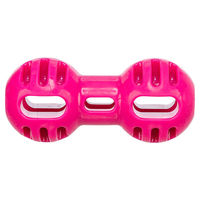 Produktbild von Trixie Hundespielzeug Soft & Strong Kauspielzeug Hantel aus TPR in Rosa 14,5 cm