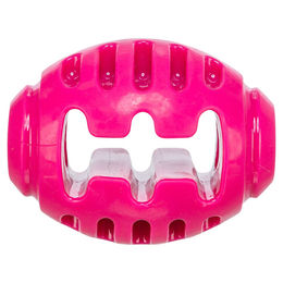 Produktbild von Trixie Hundespielzeug Soft & Strong Rugby Quietschspielzeug aus TPR in Rosa 8,5 cm
