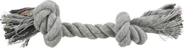 Produktbild von Trixie Hundespielzeug Spieltau aus Baumwolle Grau Größe L - 26 cm