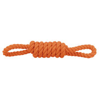 Produktbild von Trixie Hundespielzeug Spieltau aus Baumwolle in Rosa und Orange