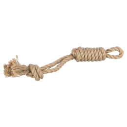 Produktbild von Trixie Hundespielzeug Spieltau mit Stick aus Baumwolle Beige - 35 cm