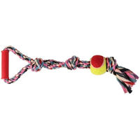 Produktbild von Trixie Hundespielzeug Spieltau mit Tennisball aus Baumwolle und Polyester 50 cm - 50 cm