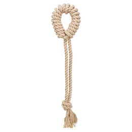 Produktbild von Trixie Hundespielzeug Tau mit Ring aus Naturmaterial - 50 cm