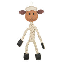 Produktbild von Trixie Hundespielzeug Tau-Schaf aus Leder in Braun