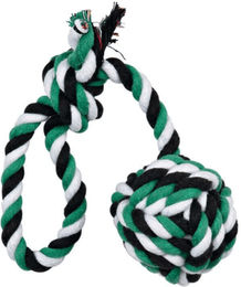 TRIXIE Hundespielzeug Tauspiel mit Ball aus Baumwolle bunt ø 5,5 cm/30 cm – Bild 1 von 1