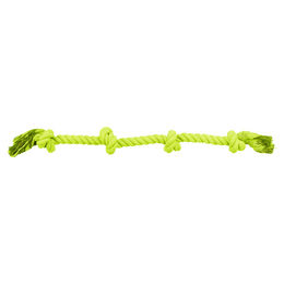 Trixie Hundespielzeug Tauspielzeug aus Baumwolle in Grün und Natur 95 cm - 95 cm – Bild 1 von 6