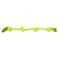Produktbild von Trixie Hundespielzeug Tauspielzeug aus Baumwolle in Grün und Natur 95 cm - 95 cm