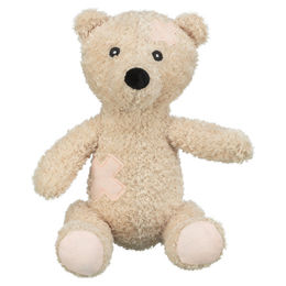 Produktbild von Trixie Hundespielzeug Teddy aus Plüsch in Beige und Braun zur Zahnpflege