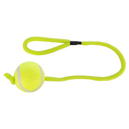 Trixie Hundespielzeug Tennisball am Seil Gelb ø 6 cm 50 cm - 1 Stk. – Bild 1 von 4