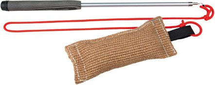 Trixie Hundespielzeug Wurfspielzeug Seil Dummy in Rot Natur Beige Braun – Bild 1 von 2