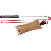 Produktbild von Trixie Hundespielzeug Wurfspielzeug Seil Dummy in Rot Natur Beige Braun