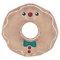 Produktbild von Trixie Hundespielzeug X-Mas Donut Plüschspielzeug für Welpen und kleine Hunde in Braun