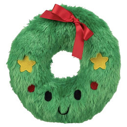 Produktbild von Trixie Hundespielzeug X-Mas Kranz Plüschspielzeug aus Polyester Grün