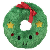 Produktbild von Trixie Hundespielzeug X-Mas Kranz Plüschspielzeug aus Polyester Grün
