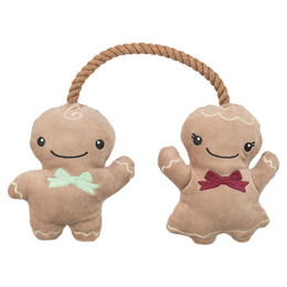 Produktbild von Trixie Hundespielzeug X-Mas Lebkuchen Plüschspielzeug für Welpen Braun