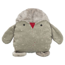 Produktbild von Trixie Hundespielzeug X-Mas Pinguin aus Plüsch beige natur grau