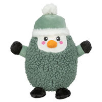 Produktbild von Trixie Hundespielzeug X-Mas Pinguin Plüschspielzeug Schwarz Grün