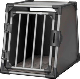 Trixie Hundetransportbox aus Aluminium in Graphit Größe L - 1 Stk. – Bild 1 von 13