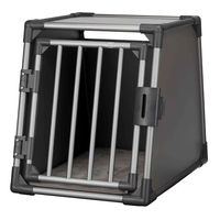 Produktbild von TRIXIE Hundetransportbox aus Aluminium in Grau Größe M