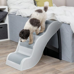 Trixie Hundetreppe aus Kunststoff für Senioren in Grau groß – Bild 1 von 5