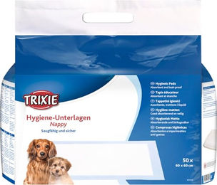 Trixie Hygiene-Unterlage Nappy für Welpen 60 x 60 cm 50 Stück - 50 x 60 cm – Bild 1 von 4