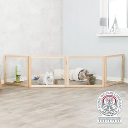 Trixie Indoor Freilaufgehege aus Holz für Kaninchen 4 Elemente à 60 x 50 cm – Bild 1 von 2