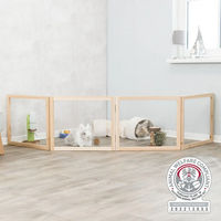 Produktbild von Trixie Indoor Freilaufgehege aus Holz für Kaninchen 4 Elemente à 60 x 50 cm