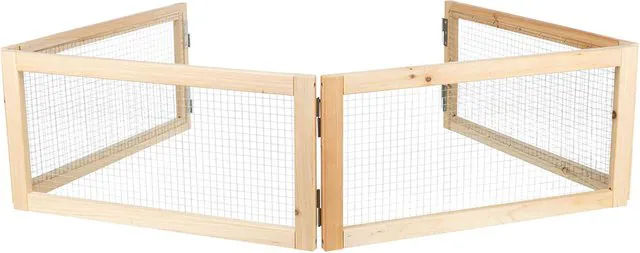TRIXIE Indoor Freilaufgehege aus Holz für Meerschweinchen und Kaninchen, 4 Elemente à 60 x 30 cm - 4 x 60 cm – Bild 1 von 13