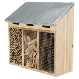 Trixie Insektenhotel aus Naturholz in Braun 30 x 30 x 14 cm – Bild 1 von 4
