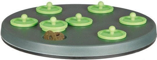 Trixie Intelligenzspielzeug Snack Board für Kaninchen aus Kunststoff Grau ø 20 cm – Bild 1 von 13